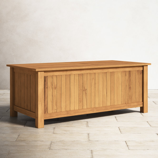 Birch Lane™ Summerton Teak Solid Wood Deck Box & Reviews Wayfair